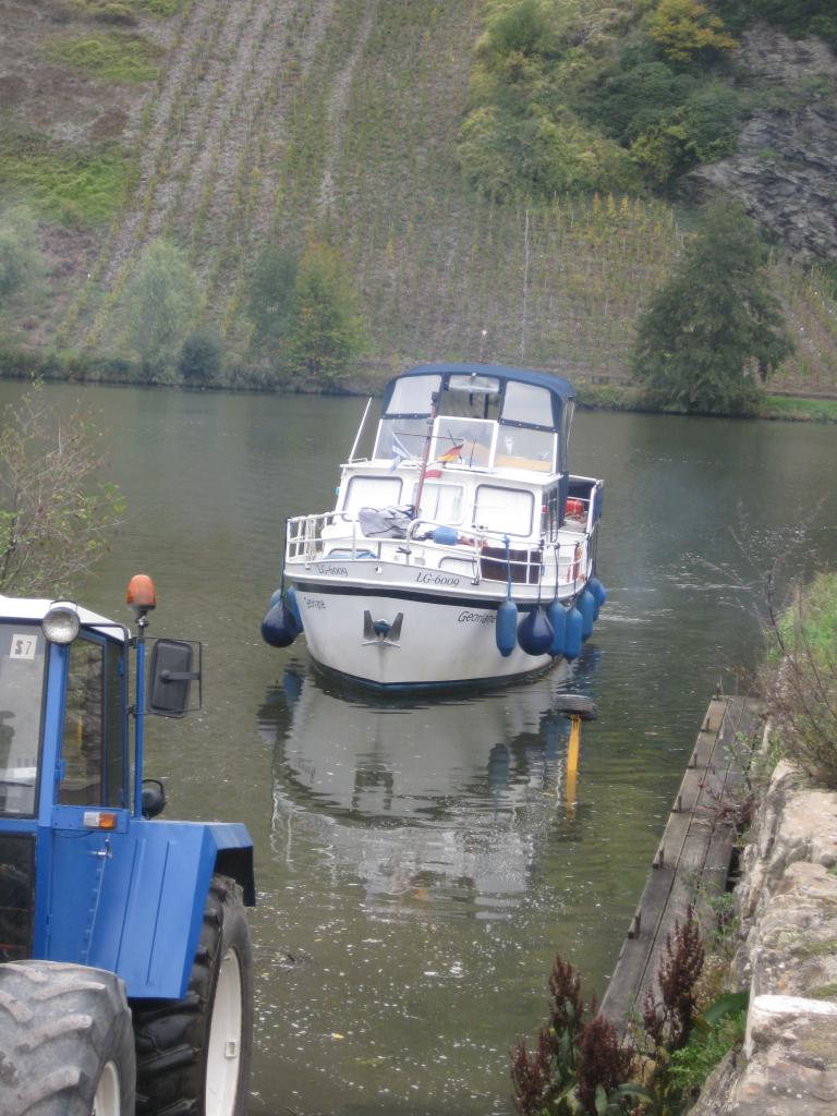 approche de la remorque