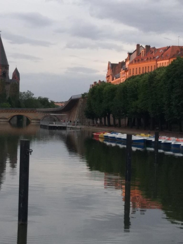 coucher de soleil sur Metz