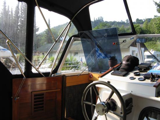 Vue intérieure du cockpit