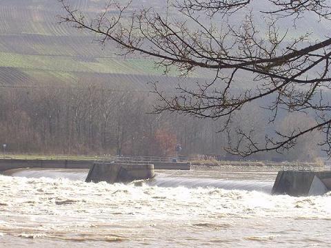 Ecluse de Detzem sous eaux