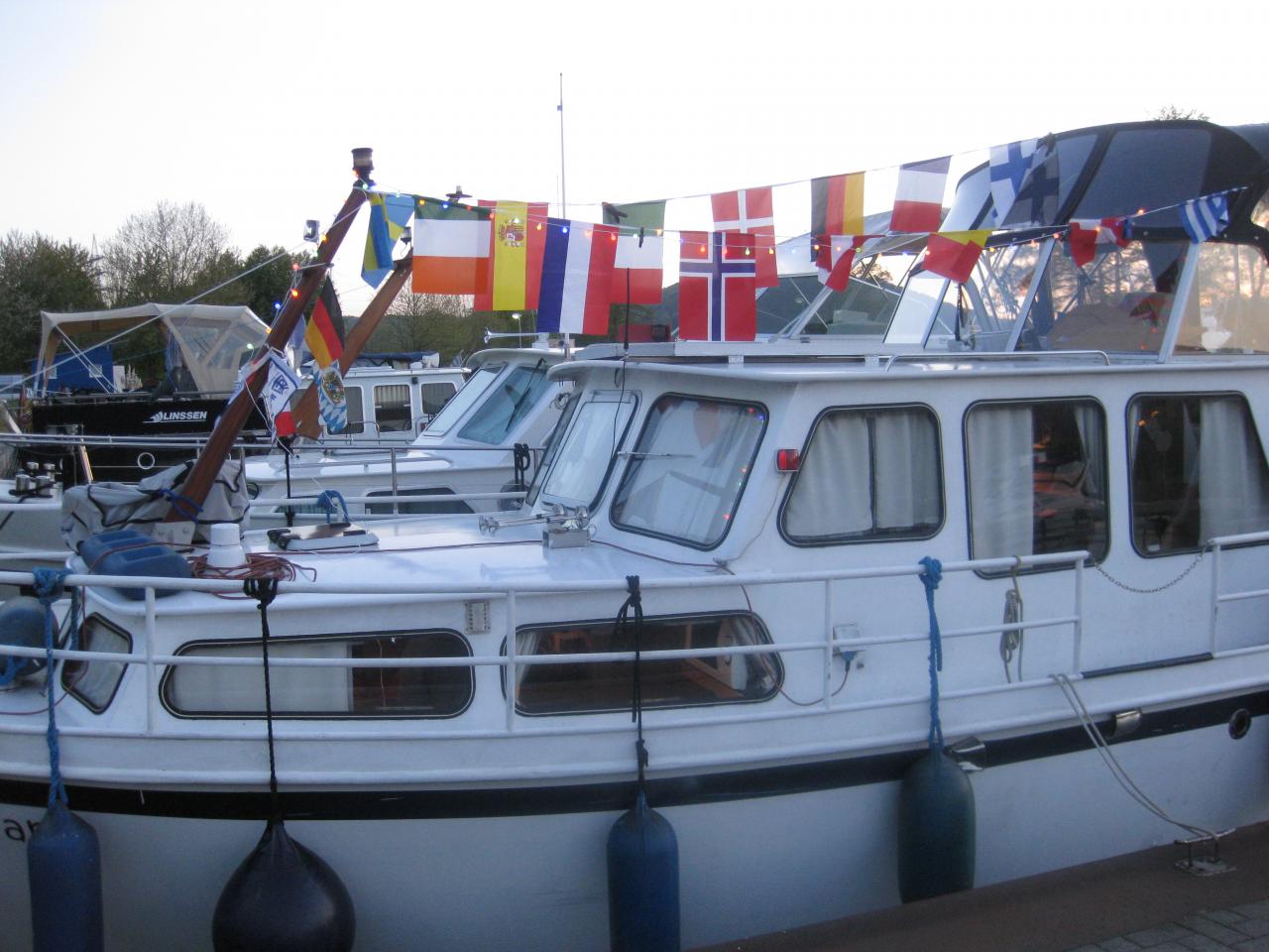 Notre bateau décoré pour l'occasion