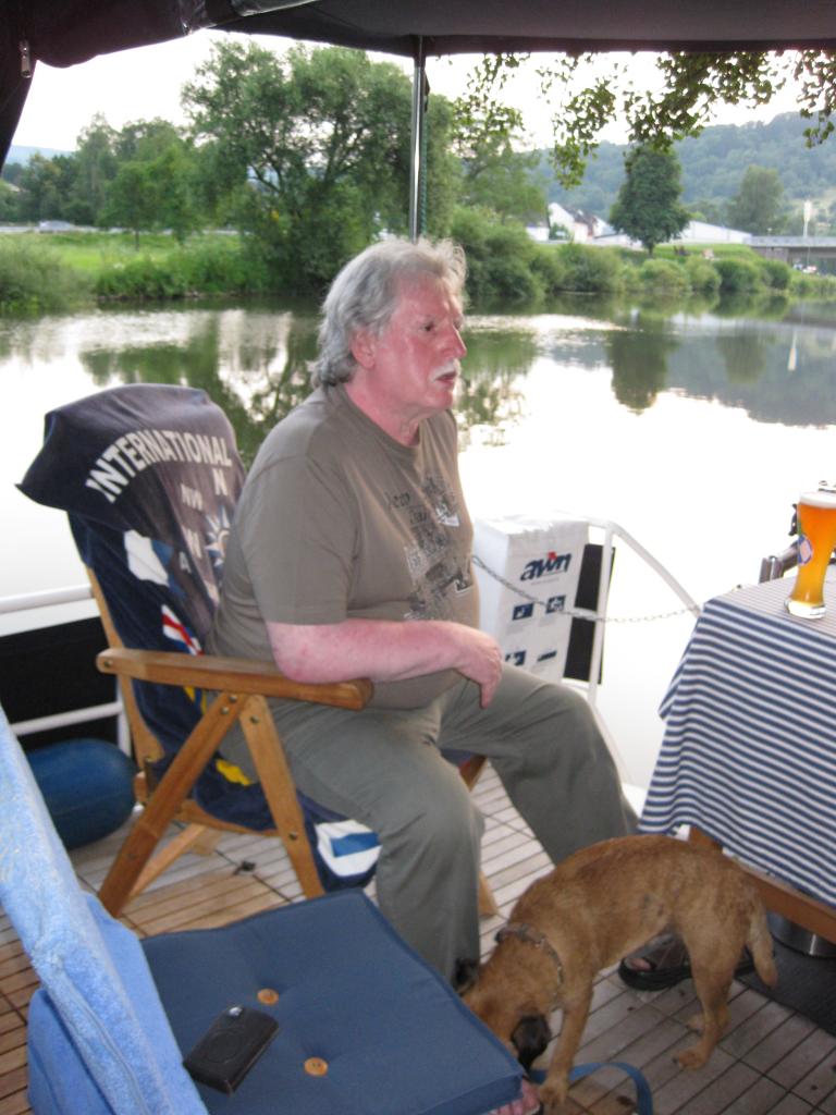 Walter sur notre bateau
