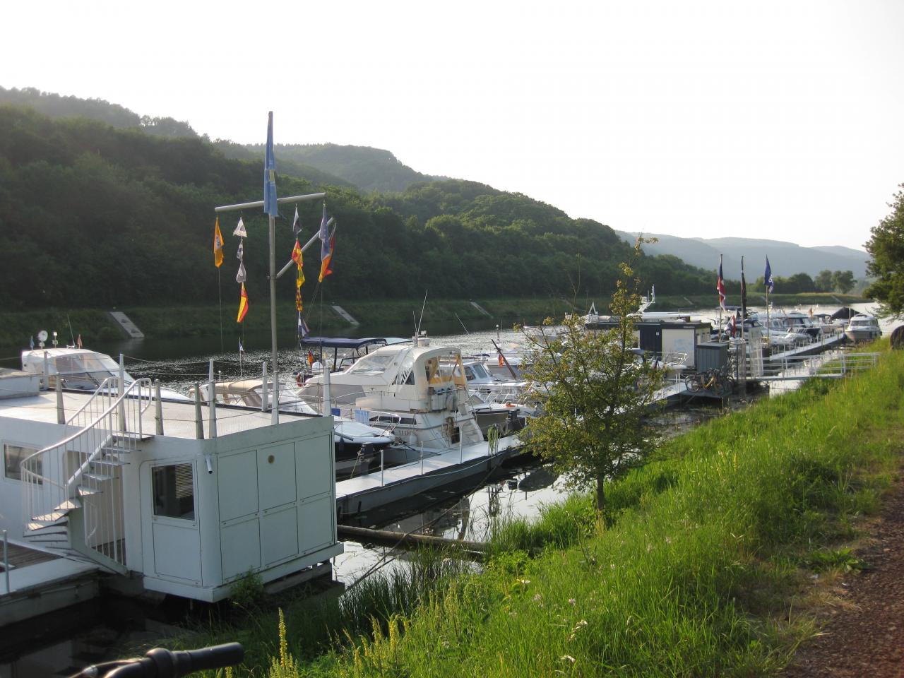 vue sur la halte de Traben- Trarbach