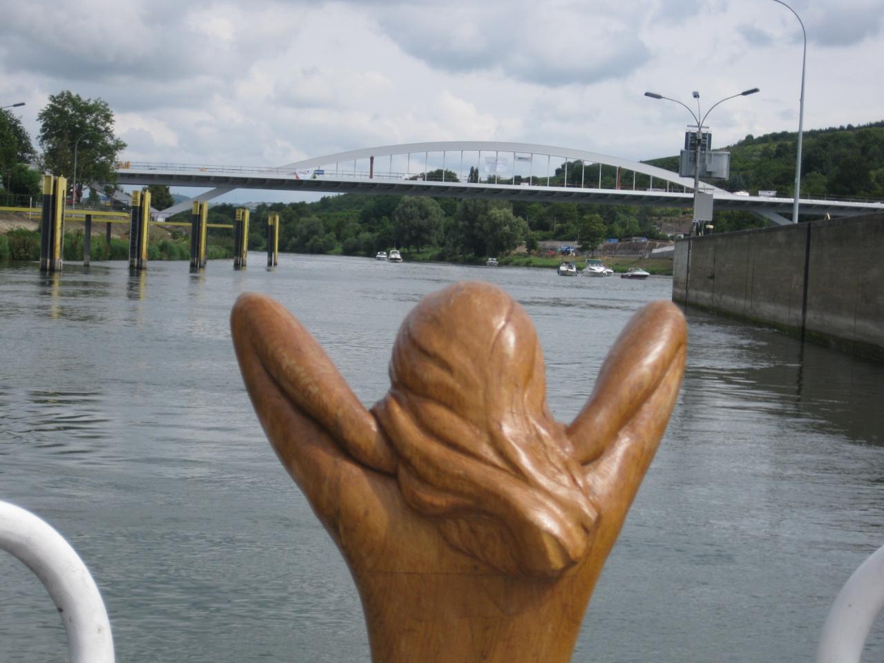 GEORIANE APPROCHAINT LE PONT DE GREVENMACHER